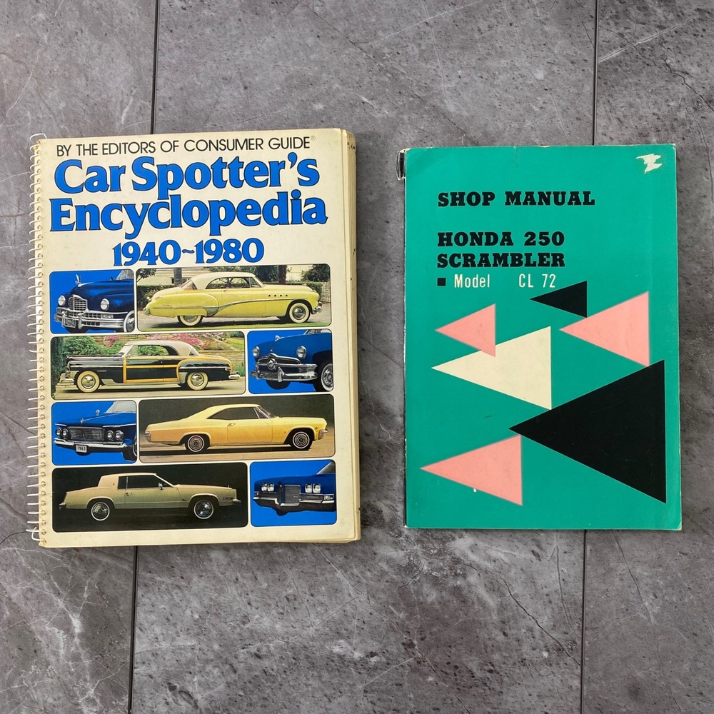 Car Spotters‎ Encyclopedia 1940 1980 Shop Manual Honda 250 Scrambler CL 72